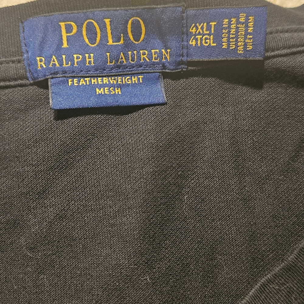 POLO RALPH LAUREN Men Shirts Size 4XB And 4XL One Black One White - Picture 5 of 5